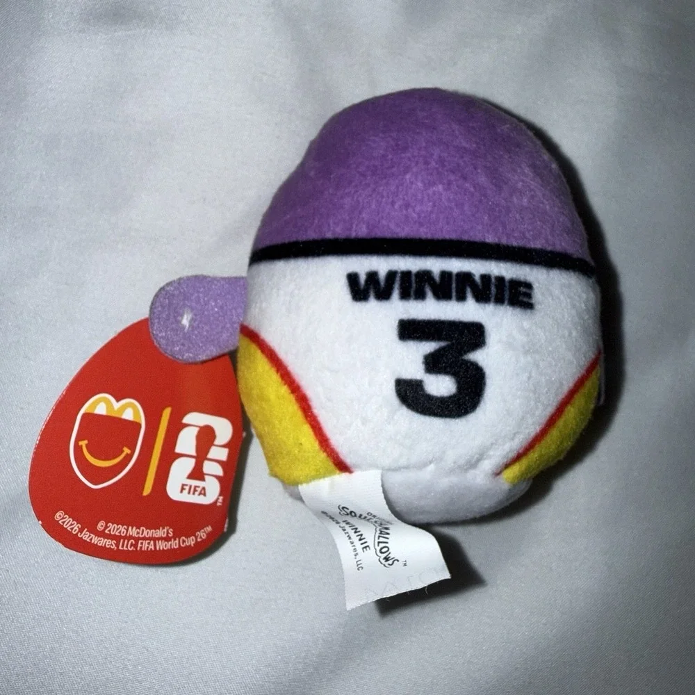 Squishmallows Winnie Walrus McDonald's FIFA World Cup 26 Plush Purple Soccer #3